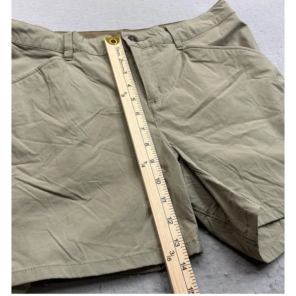 Patagonia Quandary Shorts Tan Khaki Stretch Hiking Outdoor‎ Size 12 STY58091